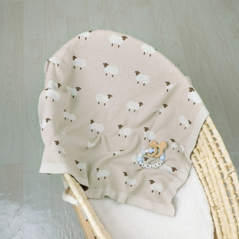 couverture-bebe-beige-en-coton-motif-mouton