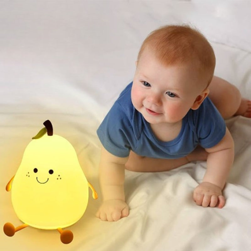 Veilleuse bébé LED tactile, bébé marche à quatre pattes vers la lumière