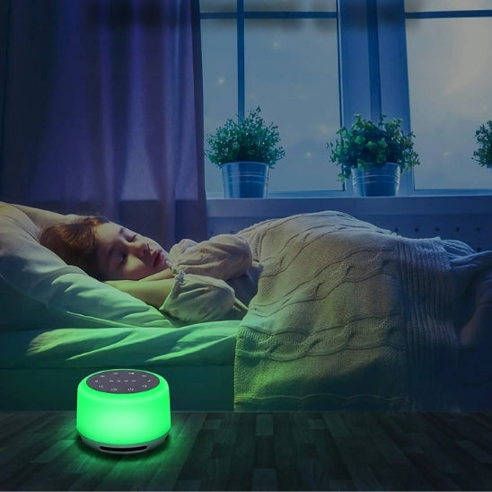 veilleuse bruit blanc led verte fillette rassuree