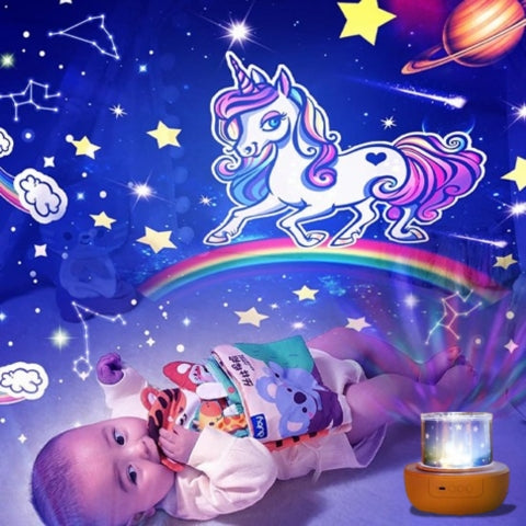 Veilleuse projection rassure et émerveille bébé