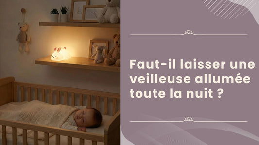 Veilleuse bébé à lumière douce dans une chambre apaisante