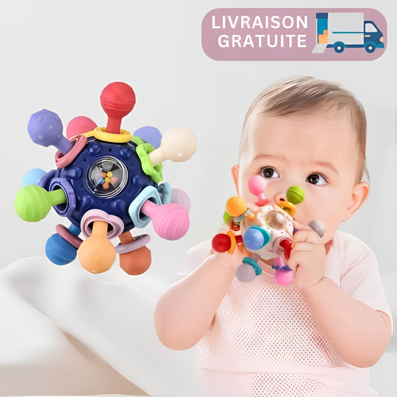 LudiBall™ | HOCHET BÉBÉ SENSORIEL