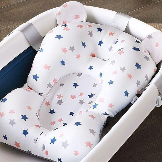 Coussin de bain bébé étoiles multicolores