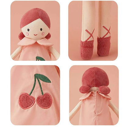 Doudou fille avec détails qualité et douceur idéal pour bébé