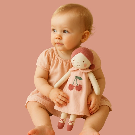 Doudou fille poupée douce à câliner pour bébé