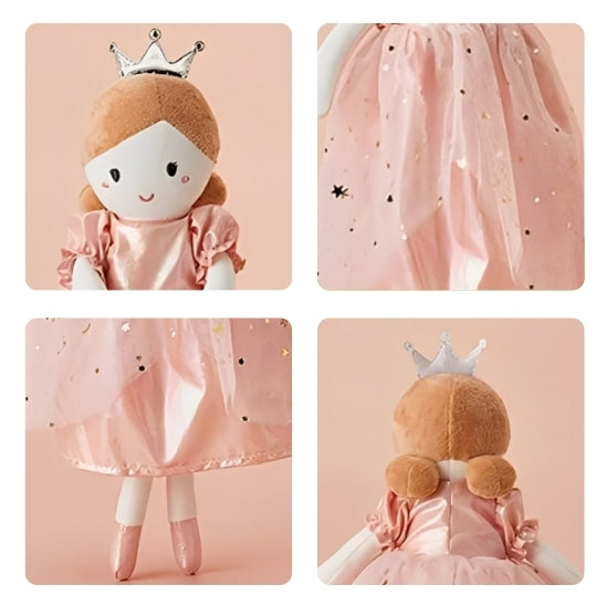 Doudou fille princesse zoom sur les détails