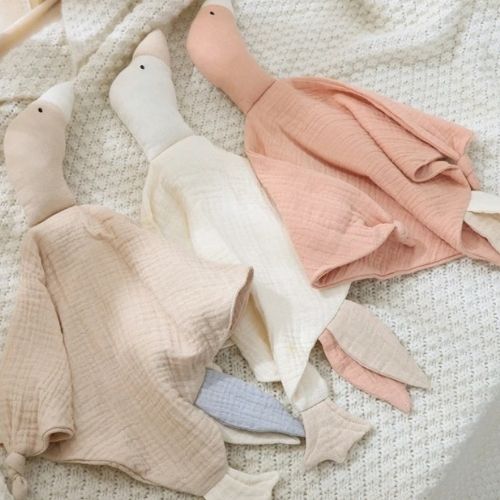 Doudou oie pour bébé couleurs différentes