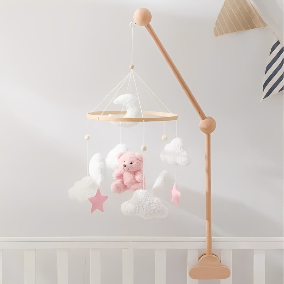 Mobile bebe fille style scandinave pour lit à barreaux