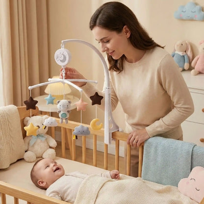 Mobile musical bébé moment mère enfant