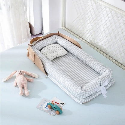 Reducteur de lit bébé gris cocon doux