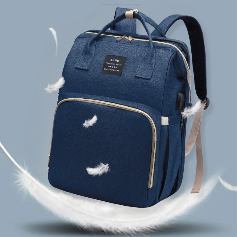 Sac a langer lit bleu pour bébé