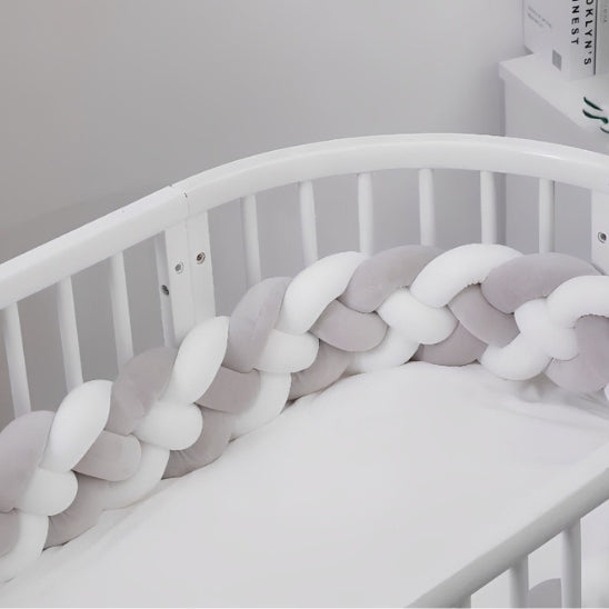 Tresse de lit bébé 4 brins multifonction, utilisable aussi comme tour de parc ou coussin