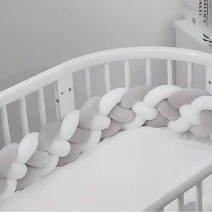 Tresse de lit bébé 4 brins multifonction, utilisable aussi comme tour de parc ou coussin