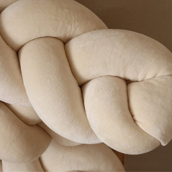 tresse de lit bébé crème artisanale