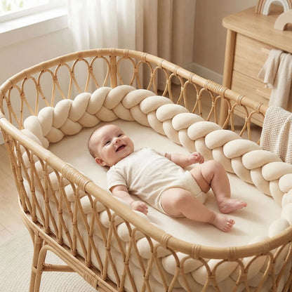 Tresse de lit bébé crème protection moelleuse