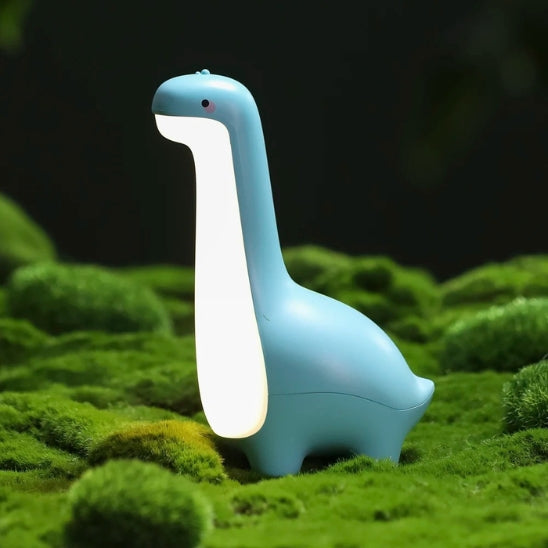 Veilleuse bebe LED en forme de dinosaure bleu