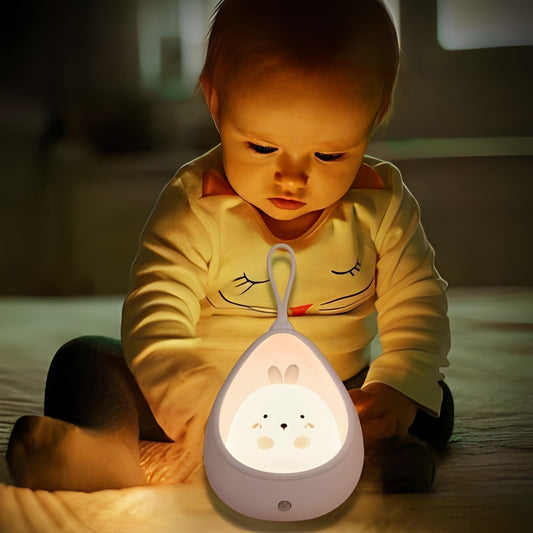 Veilleuse bébé LED lapin blanc sans fil éclaire bébé