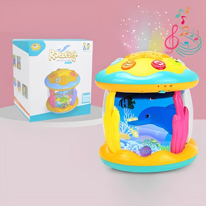 Veilleuse bébé projection plafond étoiles et musique