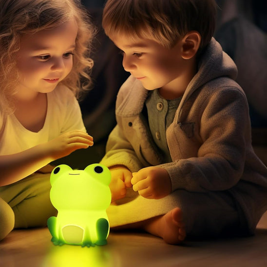 veilleuse de nuit enfant jouet lumineux forme grenouille