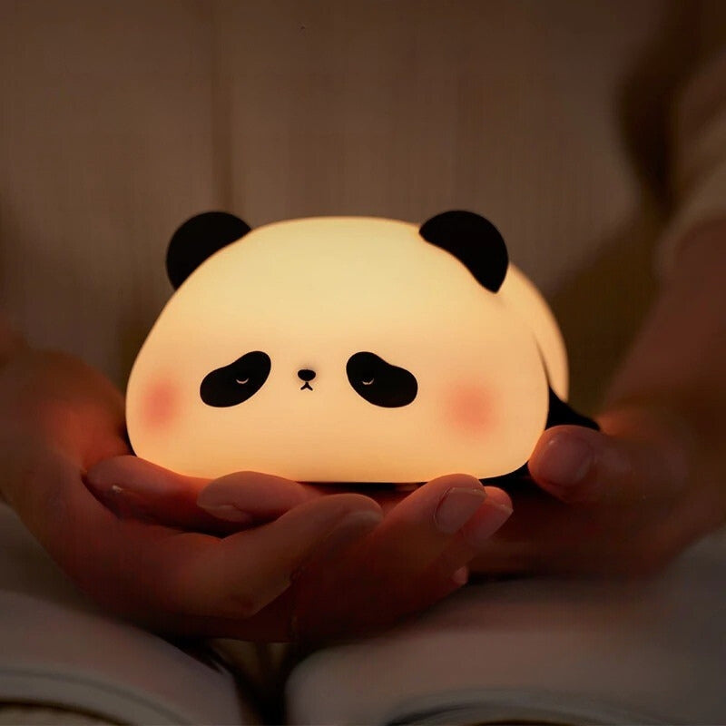 Veilleuse de nuit panda lumière LED douce