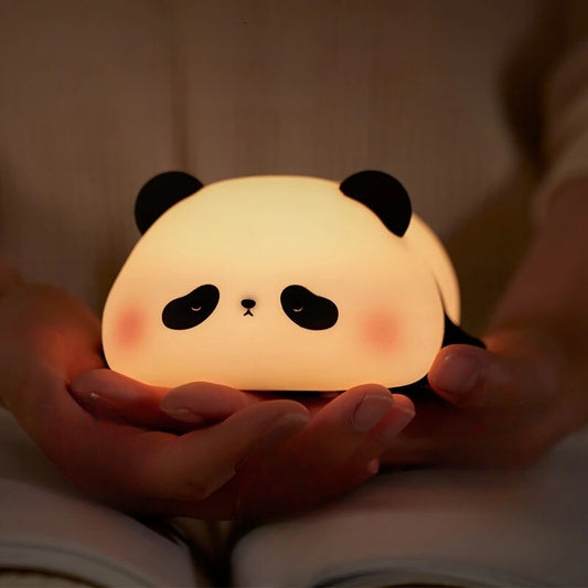 Veilleuse de nuit panda lumière LED douce
