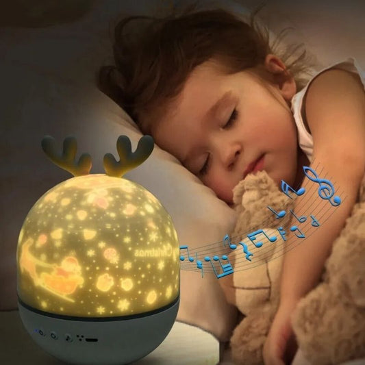 Veilleuse musicale bébé diffuse images et musique pour enfant endormi