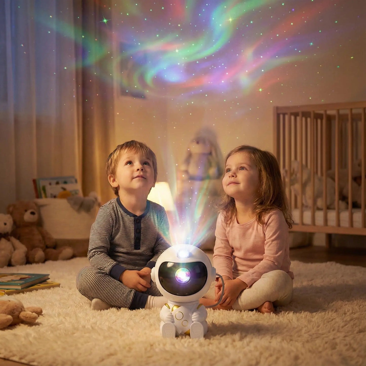 Veilleuse projection astronaute pour enfant