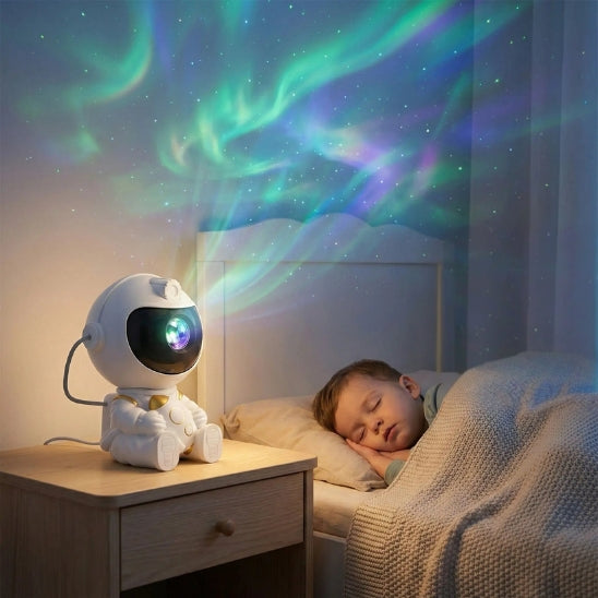 Veilleuse projection astronaute rassurant petit garçon